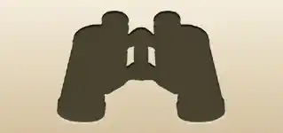 Binoculars silhouette