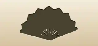 Hand Fan silhouette