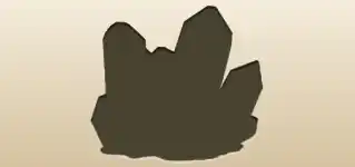 Crystals silhouette