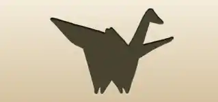 Paper Crane silhouette