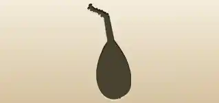 Lute silhouette