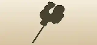 Rooster silhouette