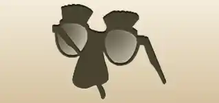 Nose Glasses silhouette