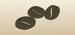 Coffee Beans silhouette