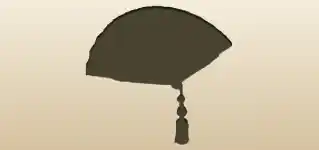 Hand Fan silhouette