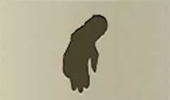 手袋のシルエット