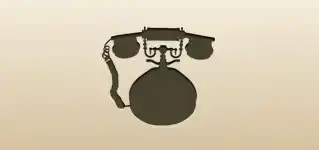Telephone silhouette