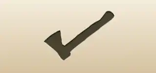 Firefighter Axe silhouette