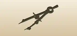 Drafting Compass silhouette