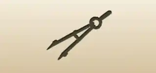 Drafting Compass silhouette