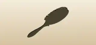 Hair Brush silhouette