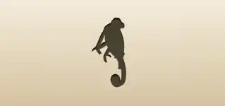 Chameleon silhouette