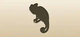 Chameleon silhouette