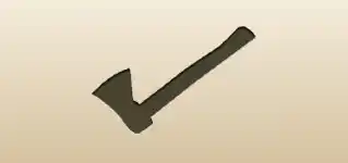 Firefighter Axe silhouette