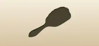 Hair Brush silhouette