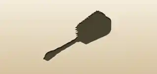 Hair Brush silhouette