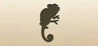 Chameleon silhouette