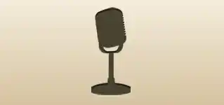 Microphone silhouette