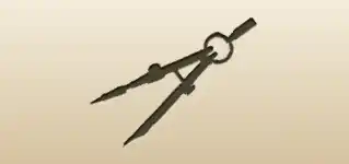 Drafting Compass silhouette