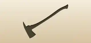 Firefighter Axe silhouette