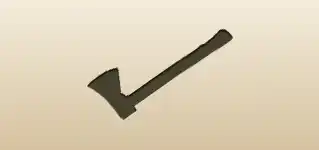 Firefighter Axe silhouette