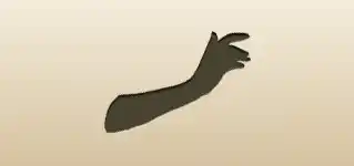 Glove silhouette