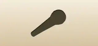 Microphone silhouette