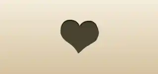 Heart silhouette