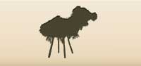 Straw Bull Calf silhouette