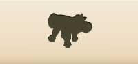 Straw Bull Calf silhouette