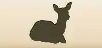 ノロジカのシルエット