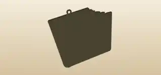 書類フォルダーのシルエット