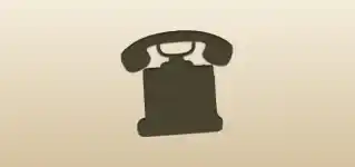 電話のシルエット