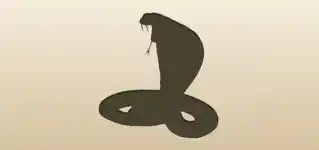 コブラのシルエット