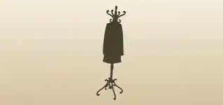 コートラックのシルエット