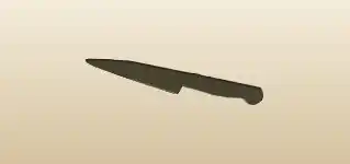 ナイフのシルエット