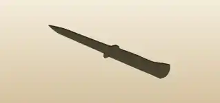 ナイフのシルエット