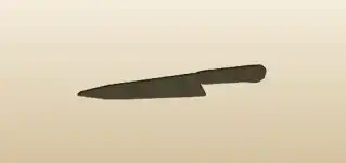 ナイフのシルエット