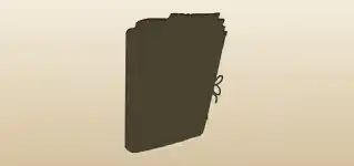 書類フォルダーのシルエット