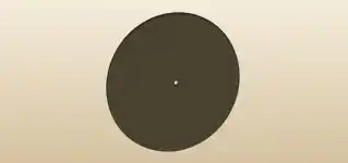 レコードのシルエット