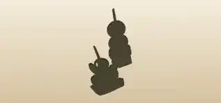 カナッペのシルエット