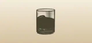 グラスのシルエット