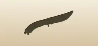 ナイフのシルエット