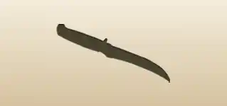 ナイフのシルエット