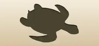 Turtle silhouette