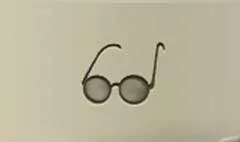 眼鏡のシルエット