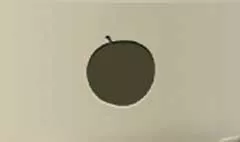 リンゴのシルエット
