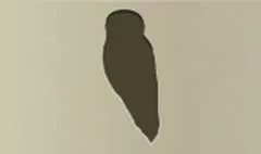 フクロウのシルエット