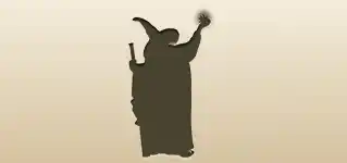 Astrologer silhouette