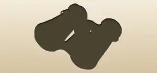Binoculars silhouette